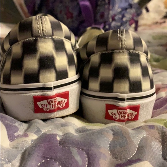 trippy vans checkered